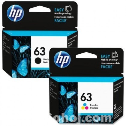 HP 63 Black + Colour Set Pack China Inkjet Cartridge Combo